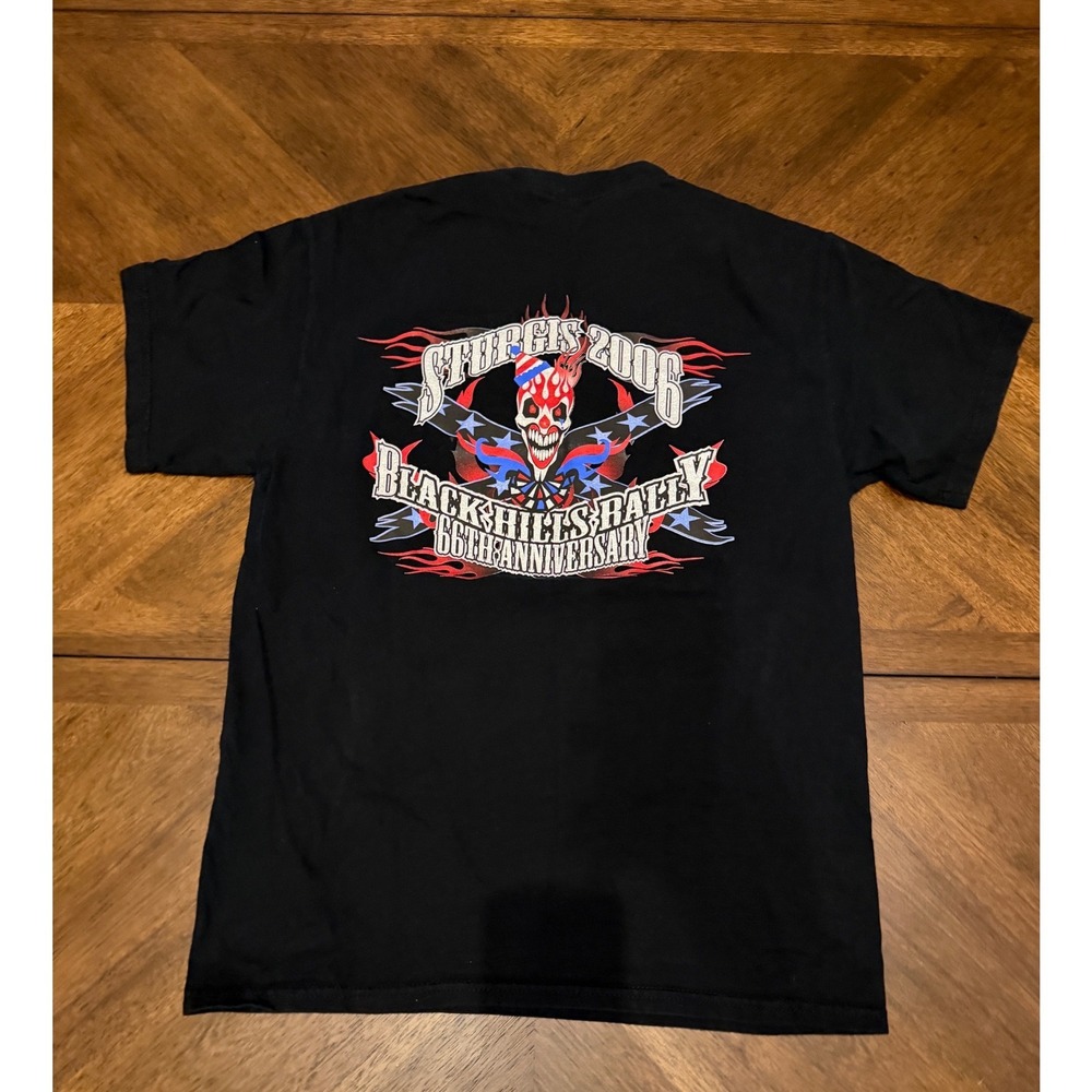 Vintage 2006 Sturgis Black Hills Rally 66th Anniversary T-Shirt Mens M Black